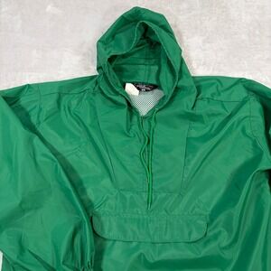 Vintage Windless Green Anorak Windbreaker Jacket Mens Large